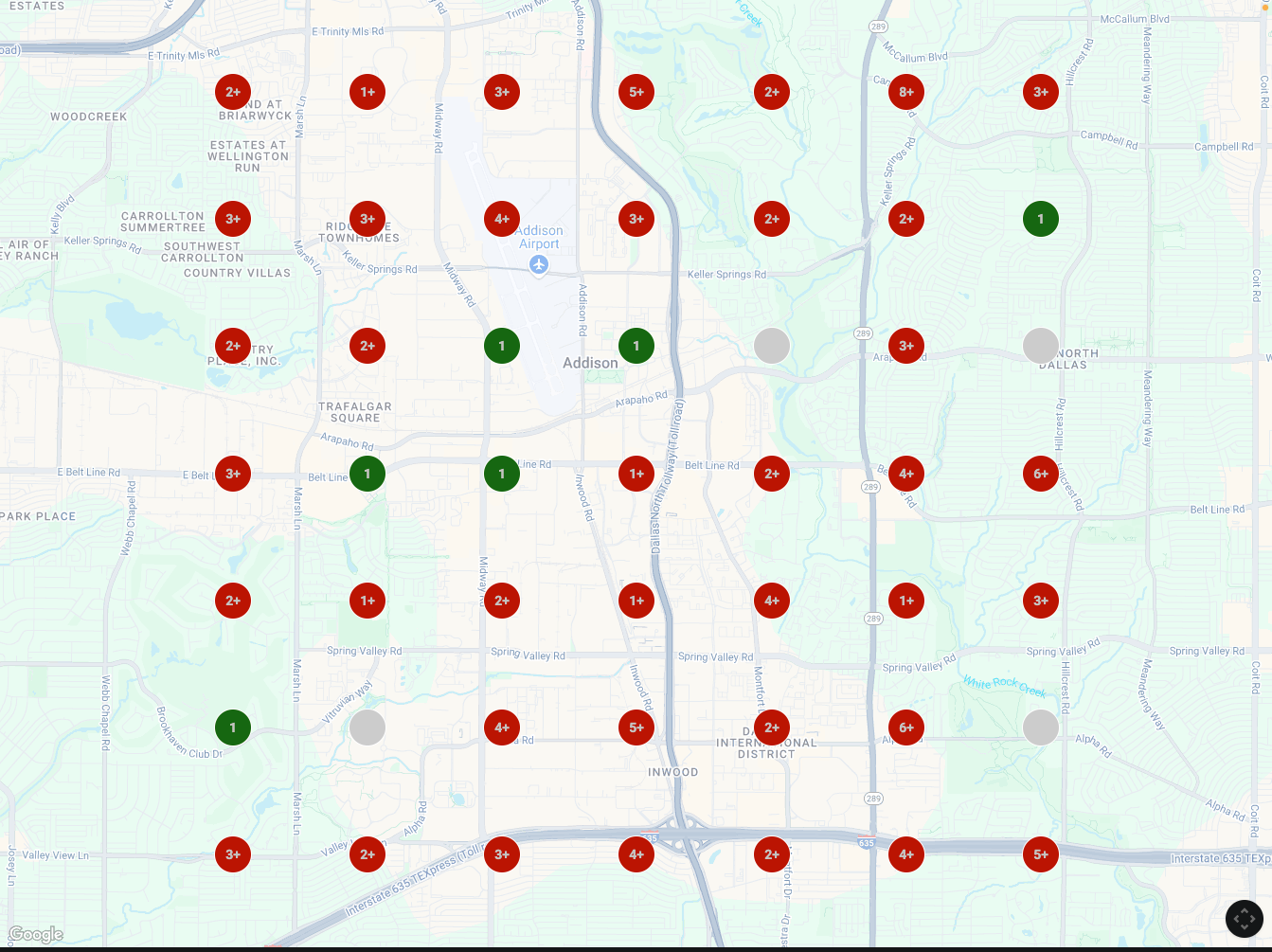 Google AI Overview Local Rank Tracking Grid For Fitness Classes in Lockport, IL