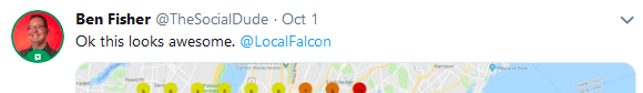 Twitter Feedback - Ben Fisher Local Falcon