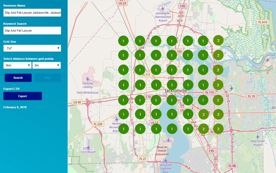 Jacksonville GMB lawyer ranking